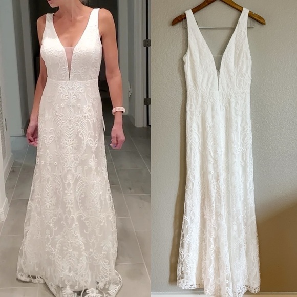 Fantastical Love White Embroidered Sleeveless Maxi Dress - Picture 1 of 9